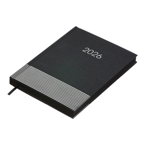 Щоденник датований 2025 PARALLEL, A5, чорний