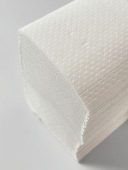 Рушники паперові целюлозні Z-складка 22.5х19 см (20пач х 200л=4000л) 2-х шар., білий PAPERO (RN019)