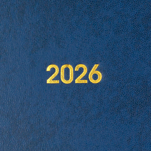 Щоденник датований 2026 BASE, А5, синій