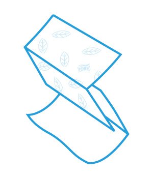 Полотенца бумажные 150 шт, 23х21 см, BUROCLEAN белые, V-складка, целлюлоза, двухслойные