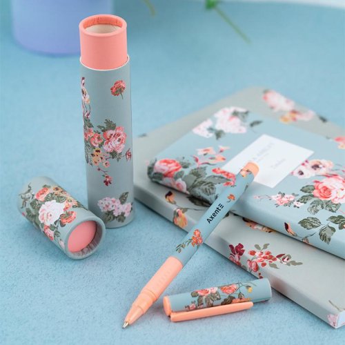 Ручка кулькова LA, Timeless, синя. В картонному пеналі. Пластиковий корпус, покриття SoftTouch, прогумований грип.