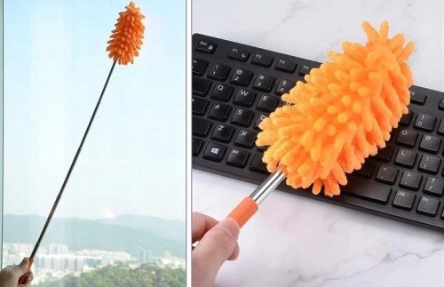 Щетка для уборки пыли с телескопической ручкой, микрофибра