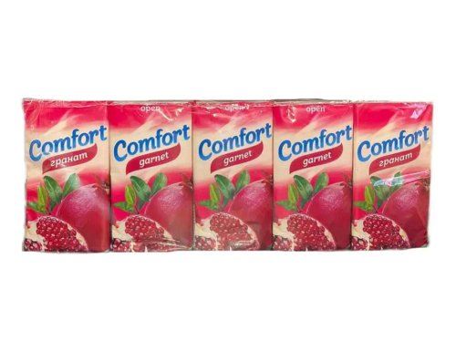 Серветки (хустинки) паперові кишенькові "Comfort" Гранат, 10пач х 8шт