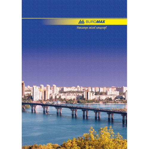 Книга обліку А4, 96л., лінія, обкладинка - твердий картон, "Київ"