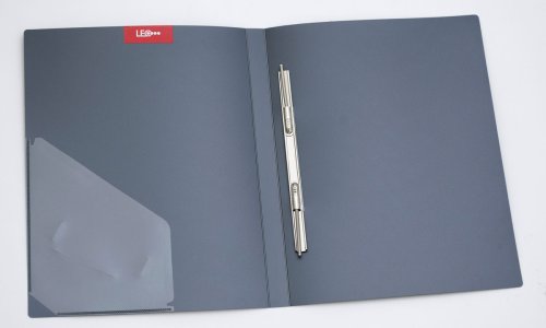 Папка скоросшиватель А4 с карманом "Carbon" L6227