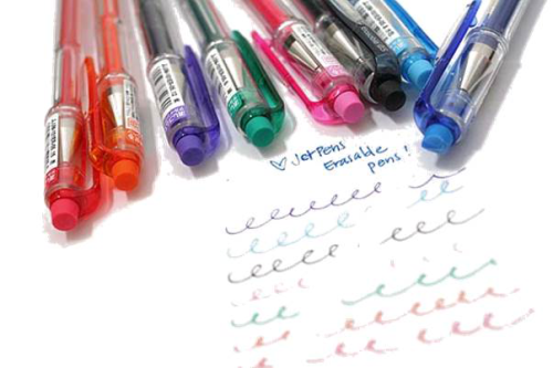 Ручка гелевая «пишет-стирает» Signo ERASABLE GEL, пишет фиолетовым