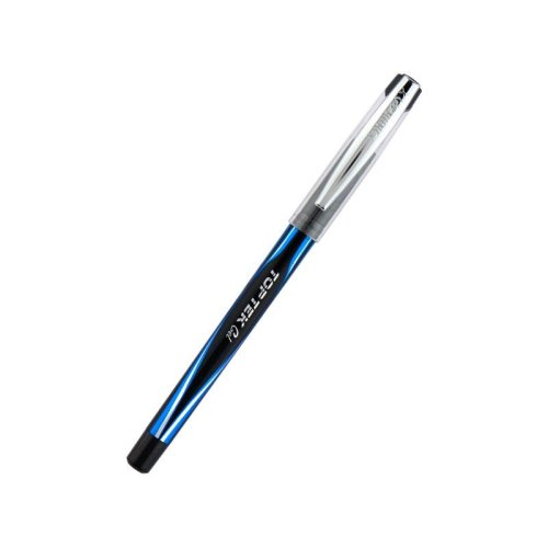 Ручка гелева Unimax Top Tek Gel зі швидковисихаючим чорнилом. Гумовий грип. Пишучий вузол - 0,5мм. Колір чорнила: синій.