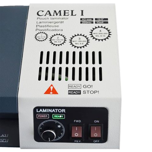 Форматний ламінатор DA CAMEL 1. Ламінує до формату А3, включно. Плівка до 250мкм. Швидкість 550мм/хв.