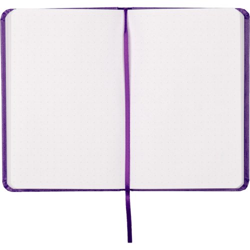 Книга записна Partner, А5-, 125*195 мм, 96л, крапка, фіолетова