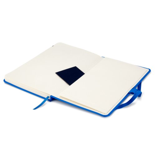 Блокнот Axent Partner 8201-07-A (А5-), 125х195 мм, 96 л., клетка, на резинке, закладка, кармашек на форзаце, петля для ручки,тёмно-голубая