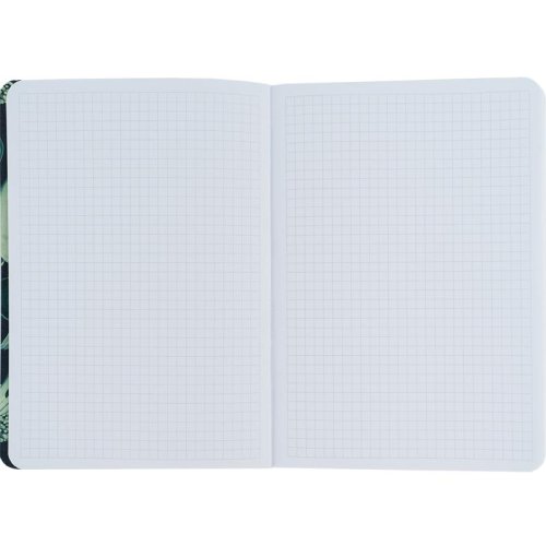 Книга записная Fish A5, 80 л. кл., зелено-белая