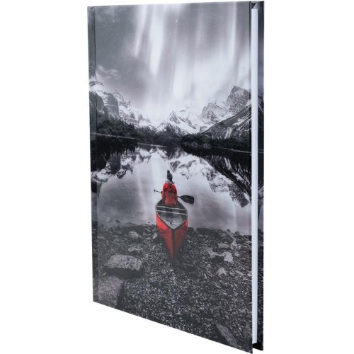 Книга записна тверда обкл. А5, 96 арк., кліт., Red&Black Lady