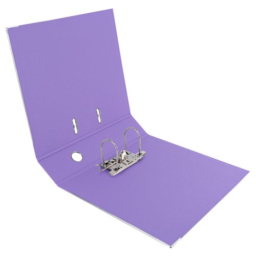 Регистратор двухсторонний А4 Delta by Axent, ширина торца 75мм, Pastelini, сиреневый