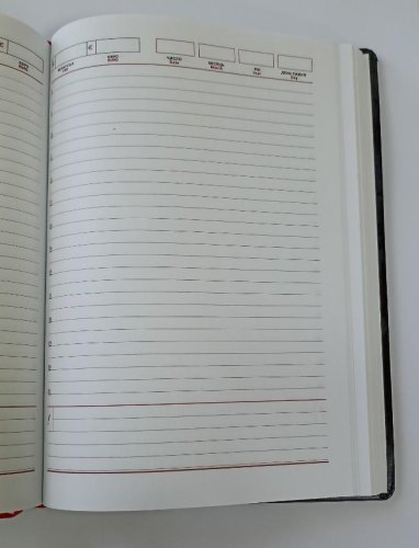 Ежедневник недатированный, А5, Библьос, твердая обложка, белая бумага, линия, закладка, чёрный (В301/1)