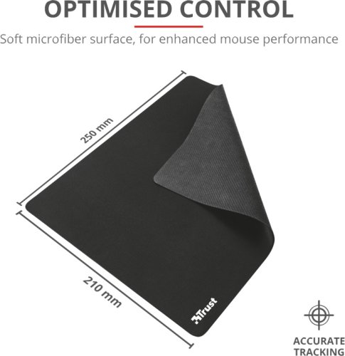 Килимок для мишки Trust Mouse Pad M Black (24193)
